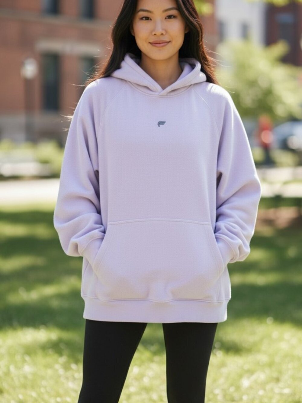 Fabletics Lavender Fleece Hoodie XXL Athleisure Pullover Cozy Activewear Gym